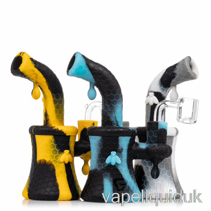 Stratus Bee Silicone Dab Rig UV Slime (UV Blue Bee / UV Green) Vape Liquid
